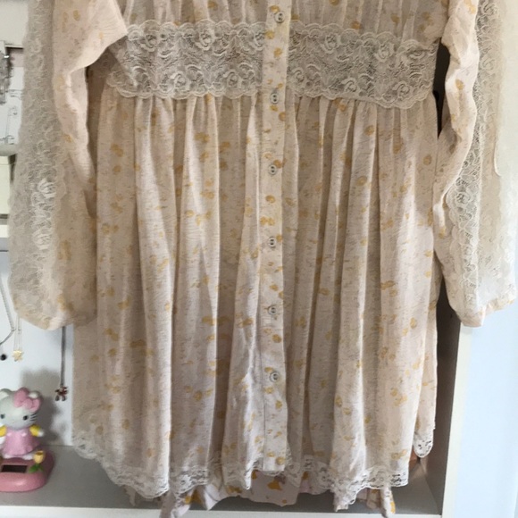 FREE PEOPLE Sheer Romance Floral Mini Dress - Picture 6 of 13